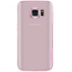 Накладка силиконовая Nillkin Nature TPU Case для Samsung Galaxy S7 G930 прозрачно-розовая