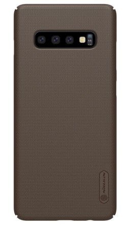 Накладка Nillkin Frosted Shield пластиковая для Samsung Galaxy S10 SM-G973 Brown (коричневая)