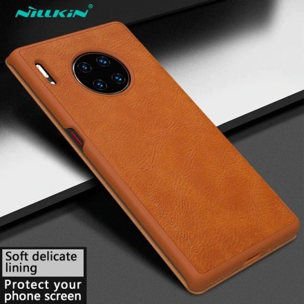 Чехол-книжка Nillkin Qin Leather Case для Huawei Mate 30 Pro коричневый
