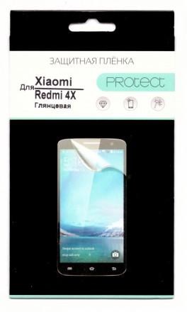 Пленка защитная Protect для Xiaomi Redmi 4X глянцевая