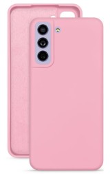 Накладка силиконовая Silicone Cover для Samsung Galaxy S21 FE G990 розовая