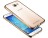 Накладка силиконовая KissWill для Samsung Galaxy A9 (2016) A900 прозрачная с золотистой окантовкой