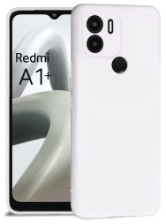 Накладка силиконовая Silicone Cover для Poco C51 / Xiaomi Redmi A1 Plus (A1+) / Xiaomi Redmi A2 Plus (A2+) белая