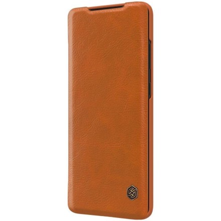 Чехол Nillkin Qin Leather Case для Samsung Galaxy S20 Ultra G988 коричневый