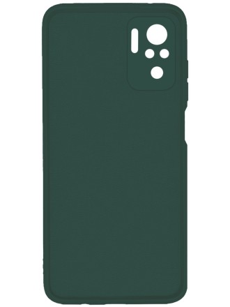 Накладка силиконовая Silicone Cover для Xiaomi Redmi Note 10 / Xiaomi Redmi Note 10S / Poco M5s зелёная