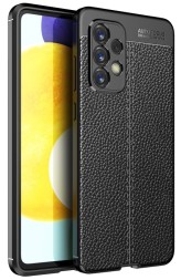 Накладка силиконовая для Samsung Galaxy A53 5G A536 под кожу чёрная