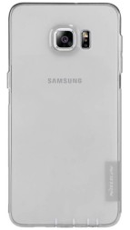 Накладка силиконовая Nillkin Nature TPU Case для Samsung Galaxy S6 Edge+ G928 прозрачно-чёрная