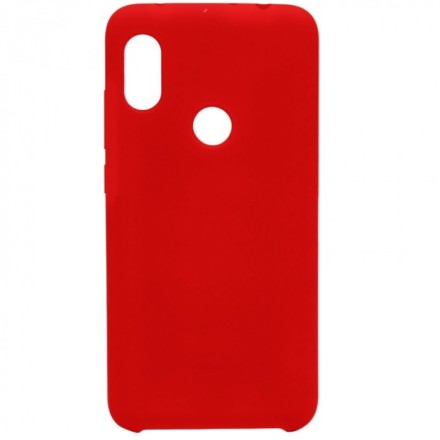 Накладка силиконовая Silicone Cover для Xiaomi Redmi Note 6 / Xiaomi Redmi Note 6 Pro красная