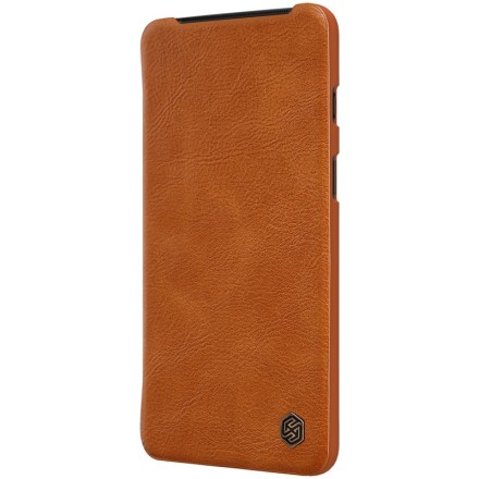 Чехол Nillkin Qin Leather Case для OnePlus 7 коричневый