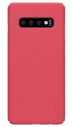 Накладка Nillkin Frosted Shield пластиковая для Samsung Galaxy S10 SM-G973 Red (красная)