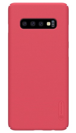 Накладка Nillkin Frosted Shield пластиковая для Samsung Galaxy S10 SM-G973 Red (красная)