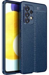 Накладка силиконовая для Samsung Galaxy A33 5G A336 под кожу синяя