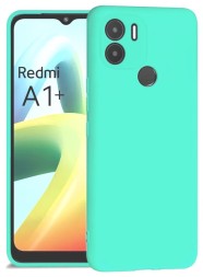 Накладка силиконовая Silicone Cover для Poco C51 / Xiaomi Redmi A1 Plus (A1+) / Xiaomi Redmi A2 Plus (A2+) бирюзовая
