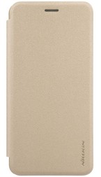 Чехол-книжка Nillkin Sparkle Series для Asus Zenfone 3S Max ZC521TL золотой