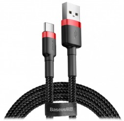 Кабель Baseus Cafule PD2.0 USB to Type-C 2 метра Red/Black (красный + черный)