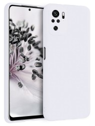 Накладка силиконовая Silicone Cover для Xiaomi Redmi Note 10 / Xiaomi Redmi Note 10S / Poco M5s белая