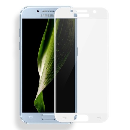 Защитное стекло для Samsung Galaxy A7 (2017) A720 полноэкранное белое
