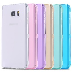 Накладка силиконовая для Samsung Galaxy Note 5 N920 прозрачно-голубая