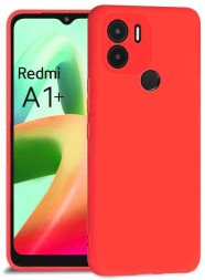 Накладка силиконовая Silicone Cover для Poco C51 / Xiaomi Redmi A1 Plus (A1+) / Xiaomi Redmi A2 Plus (A2+) красная