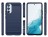 Накладка силиконовая для Samsung Galaxy A54 5G A546 карбон сталь синяя