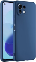 Накладка силиконовая Soft Touch для Xiaomi Mi 11 синяя