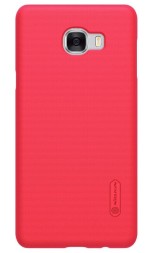 Накладка пластиковая Nillkin Frosted Shield для Samsung Galaxy C7 C7000 красная