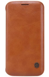 Чехол-книжка Nillkin Qin Leather Case для Samsung Galaxy S6 Edge G925 коричневый