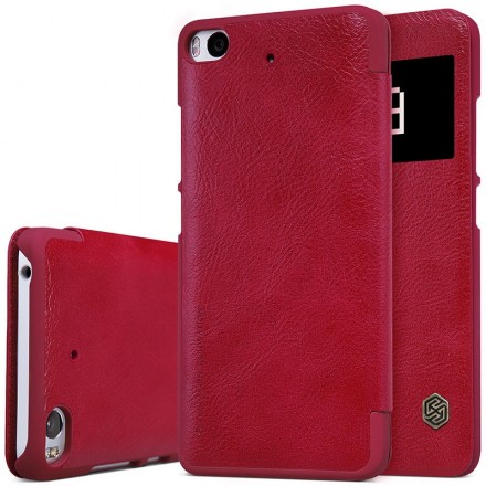 Чехол Nillkin Qin Leather Case для Xiaomi Mi 5S (5.15&quot;) красный
