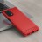 Накладка силиконовая для OnePlus Nord N200 5G карбон сталь красная