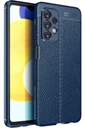 Накладка силиконовая для Samsung Galaxy A23 A235 под кожу синяя