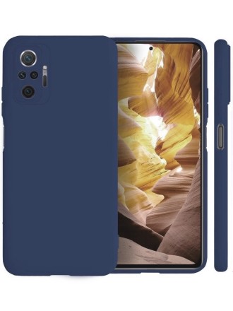 Накладка силиконовая Silicone Cover для Xiaomi Redmi Note 10 Pro синяя
