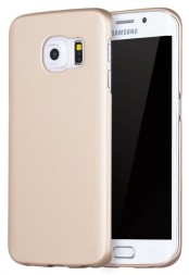 Накладка пластиковая Seven Days Metallic для Samsung Galaxy S6 Edge+ G928 золотая