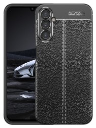 Накладка силиконовая для Samsung Galaxy A14 A145 под кожу чёрная