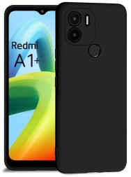 Накладка силиконовая Silicone Cover для Poco C51 / Xiaomi Redmi A1 Plus (A1+) / Xiaomi Redmi A2 Plus (A2+) чёрная