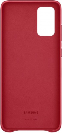 Накладка Samsung Leather Cover для Samsung Galaxy S20 Plus G985 EF-VG985LREGRU красная