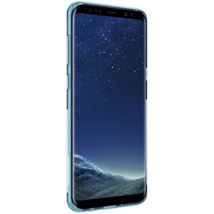 Накладка силиконовая Nillkin Nature TPU Case для Samsung Galaxy S8 Plus G955 прозрачно-синяя