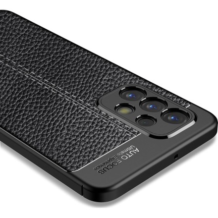 Накладка силиконовая для Samsung Galaxy A23 A235 под кожу чёрная