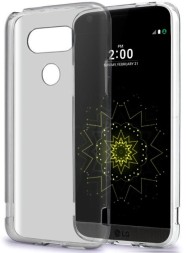 Накладка силиконовая для LG G5 прозрачно-черная