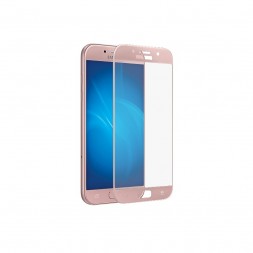 Защитное стекло Aiwo для Samsung Galaxy A7 (2017) A720 полноэкранное розовое