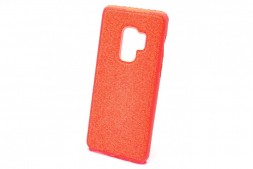 Накладка силиконовая для Samsung Galaxy S9 Plus SM-G965 красная ткань