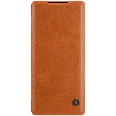 Чехол-книжка Nillkin Qin Leather Case для Huawei Mate 40 Pro коричневый