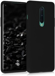 Накладка силиконовая Soft Touch ультратонкая для OnePlus 8 черная