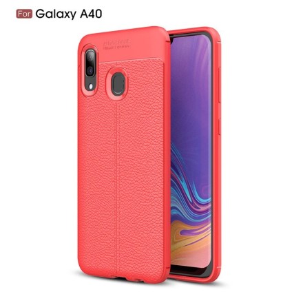 Накладка силиконовая для Samsung Galaxy A40 A405 под кожу красная