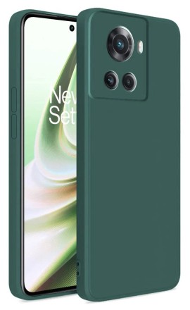 Накладка силиконовая Soft Touch для OnePlus Ace / OnePlus 10R зелёная