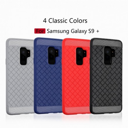 Накладка силиконовая для Samsung Galaxy S9 Plus SM-G965 плетеная красная