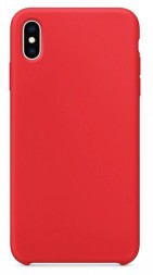 Накладка силиконовая Silicone Cover для Apple iPhone XS Max красная