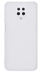 Накладка силиконовая Silicone Cover для Xiaomi Redmi Note 9 Pro / Note 9S белая