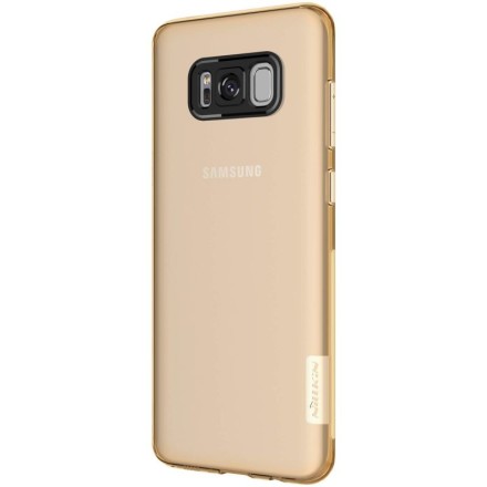 Накладка силиконовая Nillkin Nature TPU Case для Samsung Galaxy S8 G950 прозрачно-золотая