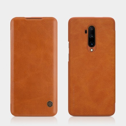 Чехол Nillkin Qin Leather Case для OnePlus 7T Pro коричневый