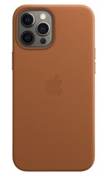 Накладка Apple Leather Case MagSafe для iPhone 12 Pro Max MHKL3ZE/A коричневый
